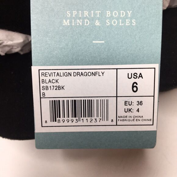 REVITALIGN Dragonfly Black Suede Sandal Women’s Size 6 - Picture 6 of 6